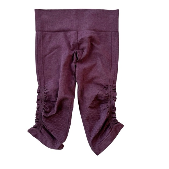 Lululemon In The Flow Crop II Heathered Berry Yum Yum Size l - Picture 5 of 11